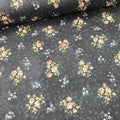 Stof - Vintage Roses Black Rose 100% Cotton Fabric - Crafts and Quilts