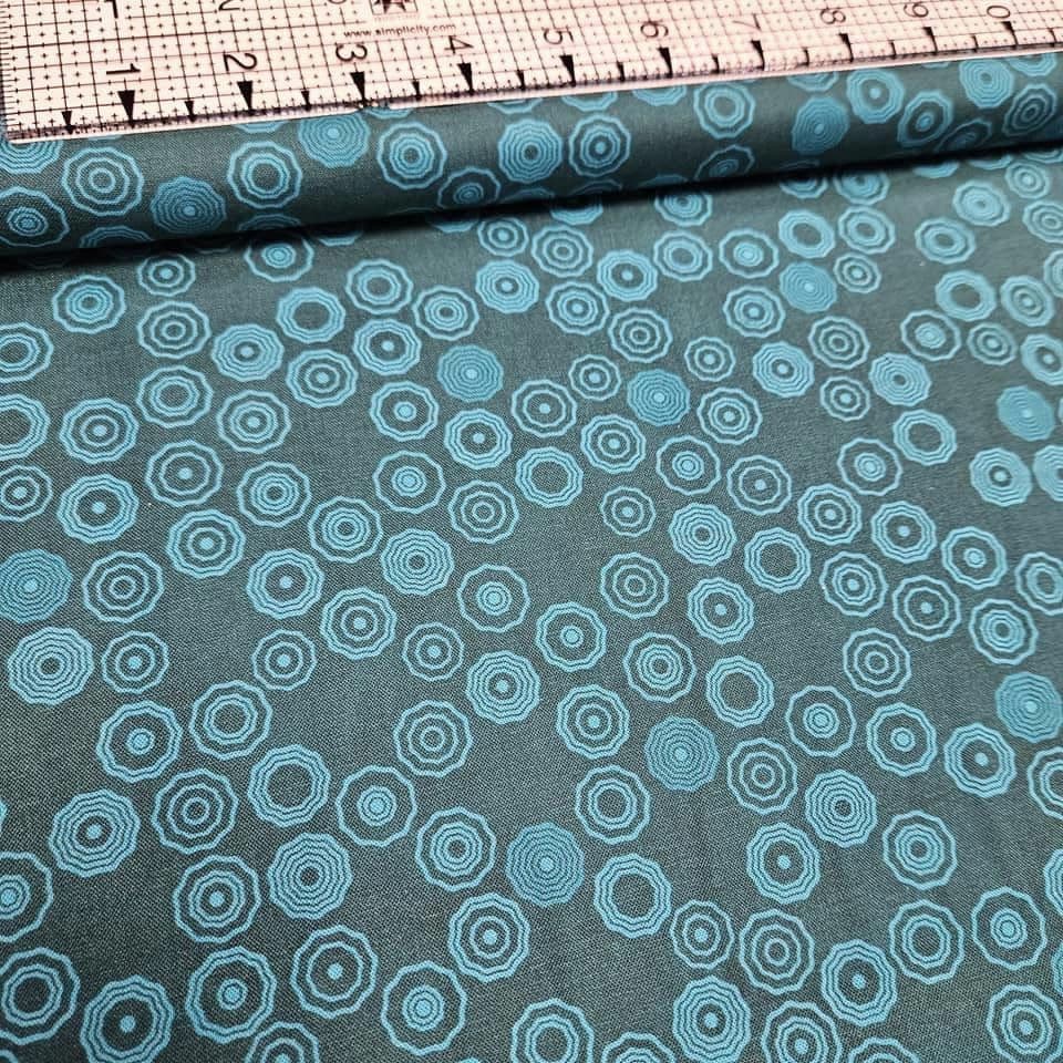 Stof - Basically Kaleidoscopes Blue 100% Cotton Fabric
