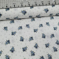 Stof - Bella Rosa Navy Rose Bouquets 100% Cotton Fabric - Crafts and Quilts
