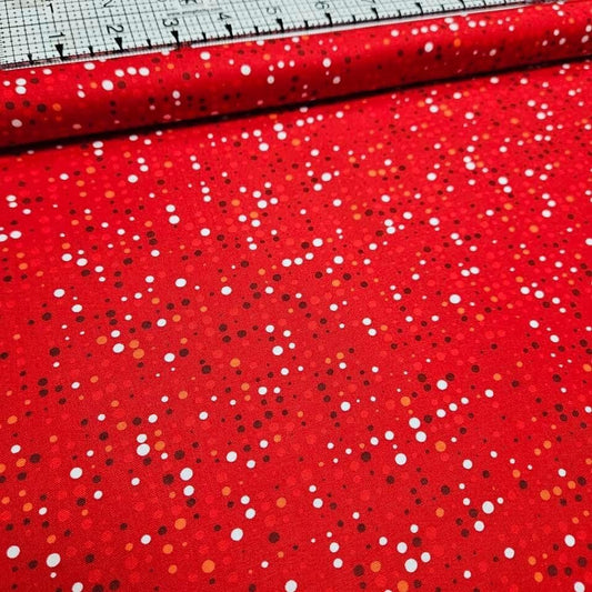 Stof - Colour Fun Red Pop 100% Cotton Fabric