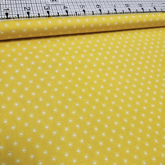 Stof - Colour Fun Yellow Sun 100% Cotton Fabric