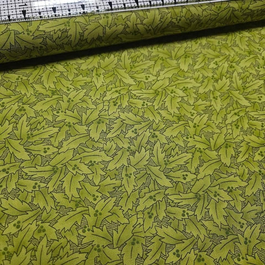 Stof - Colour Rhythm Leaves Green 100% Cotton Fabric