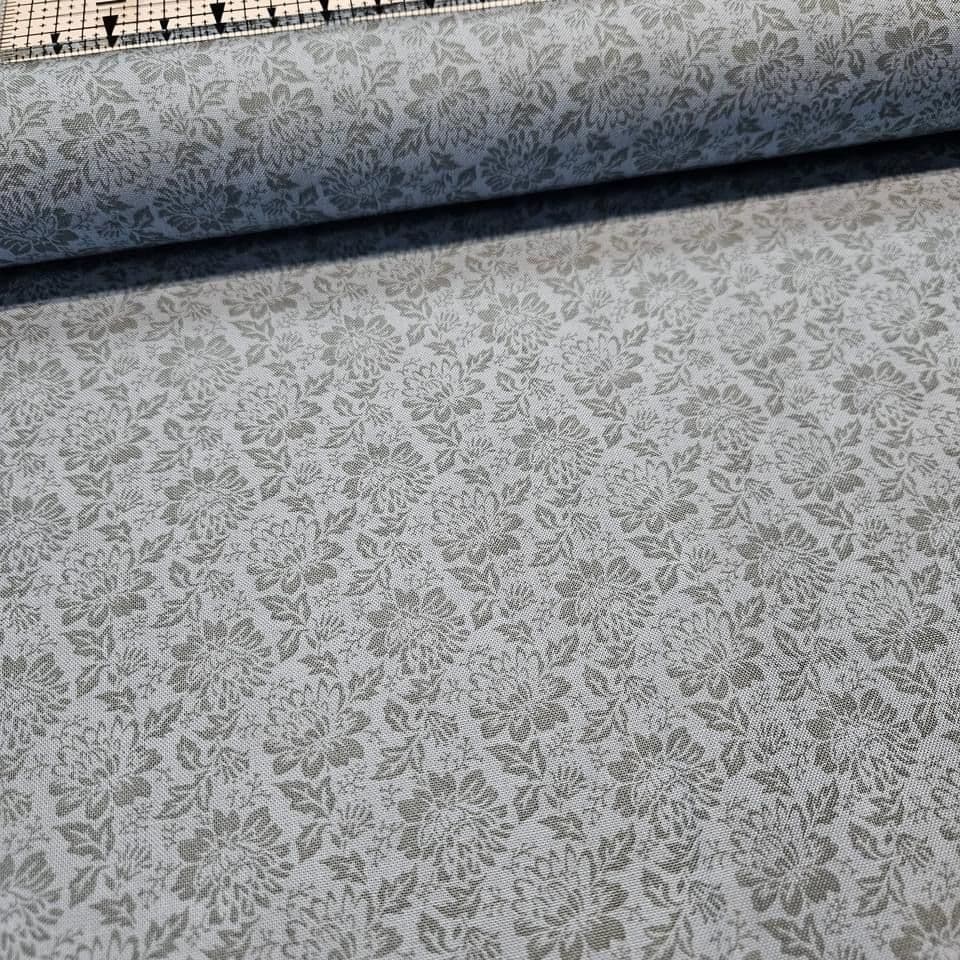 Stof - Colourflow Floral Blender Sage 100% Cotton Fabric