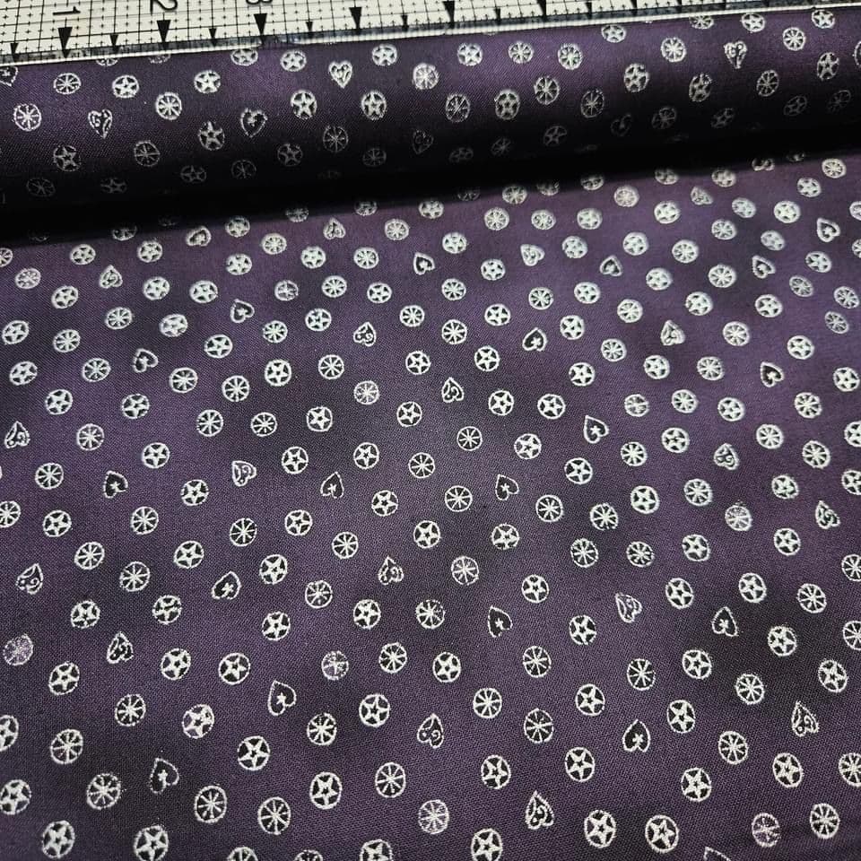 Stof - Enjoy Christmas Tinies Blue 100% Cotton Fabric
