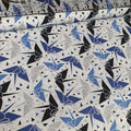 Stof - Esprit Origami Crane Blue 100% Cotton Fabric