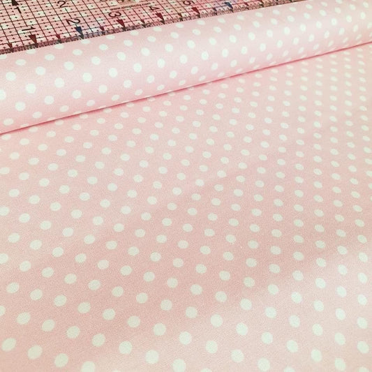 Stof - Essentials Dot Pink 100% Cotton Fabric