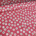 Stof - Flower and Dot Daisy Pink 100% Cotton Fabric