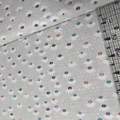Stof - Flower and Dot Daisy Spot Grey 100% Cotton Fabric
