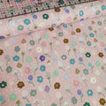 Stof - Flower and Dot Ditsy Pink 100% Cotton Fabric