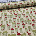 Stof - Frosty Season Style Houses Neutral 100% Cotton Fabric