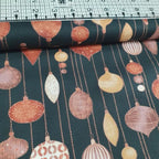 Stof - Glimmering Ornaments Black 100% Cotton Fabric