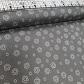 Stof - Handmade Style Daisy Grey 100% Cotton Fabric - Crafts and Quilts