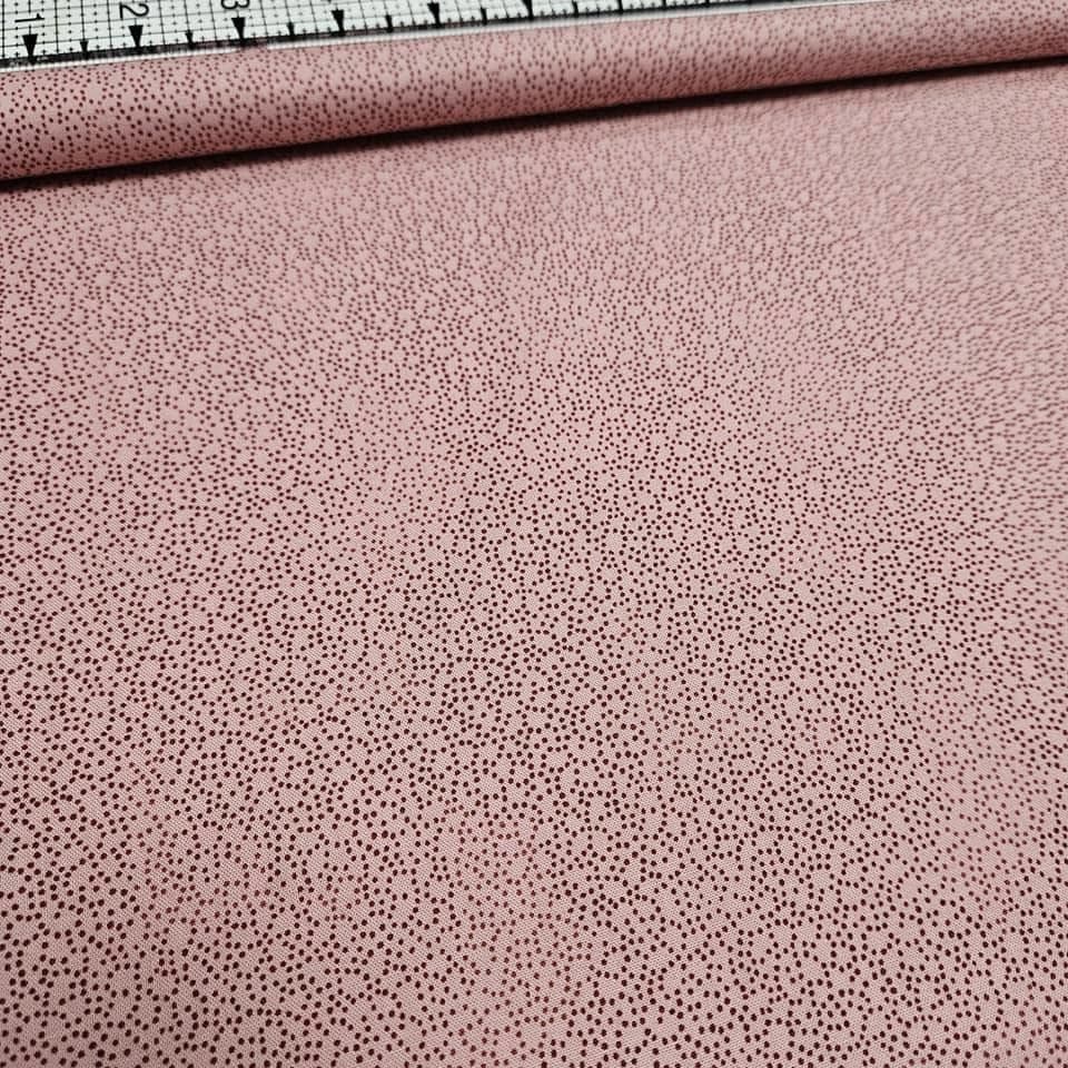 Stof - Hannah Basic Dusky Pink 100% Cotton Fabric