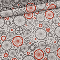 Stof - Live City Bicycles Neutral 100% Cotton Fabric