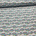 Stof - Off to Dreamland Rainbows Muted 100% Cotton Fabric