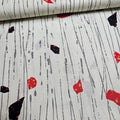 Stof - Once Around - Pieces in the Rain White 100% Cotton Fabric - Crafts and Quilts
