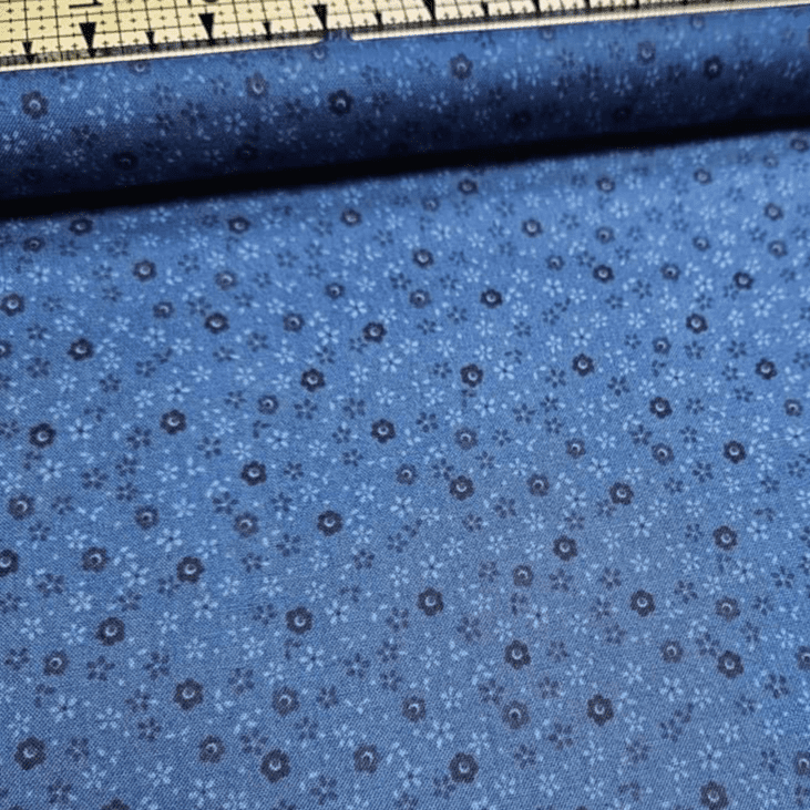 Stof - Quilters Basic Perfect Blue MCS13-49 100% Cotton Fabric