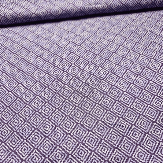 Stof - Quilters Basics Harmony Scallop Squares Purple 100% Cotton Fabric