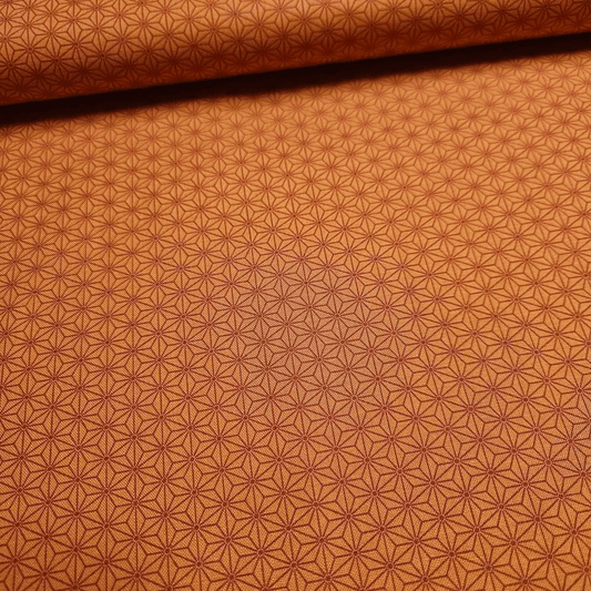 Stof - Quilters Basics Harmony Stars Orange 100% Cotton Fabric