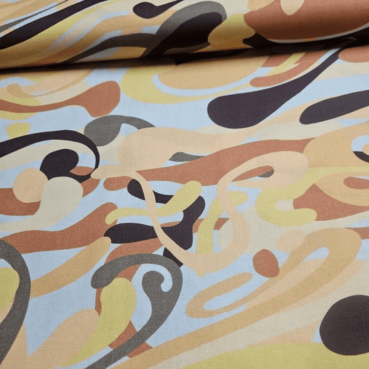 Stof - Reflections Camo Khaki 100% Cotton Fabric