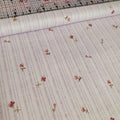 Stof - Romance Rose Stripe Mauve 100% Cotton Fabric - Crafts and Quilts