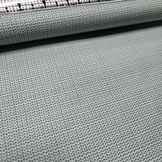 Stof - Sweet Princess Knit Texture Sage 100% Cotton Fabric