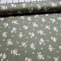 Stof - Vintage Roses Green Rose 100% Cotton Fabric - Crafts and Quilts
