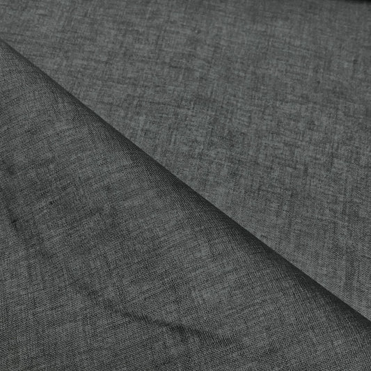 PU Backed Storm System Linen - Grey 57" Wide Fabric