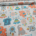 Studio E - Boho Baby Wigwam Elephants 100% Cotton Fabric