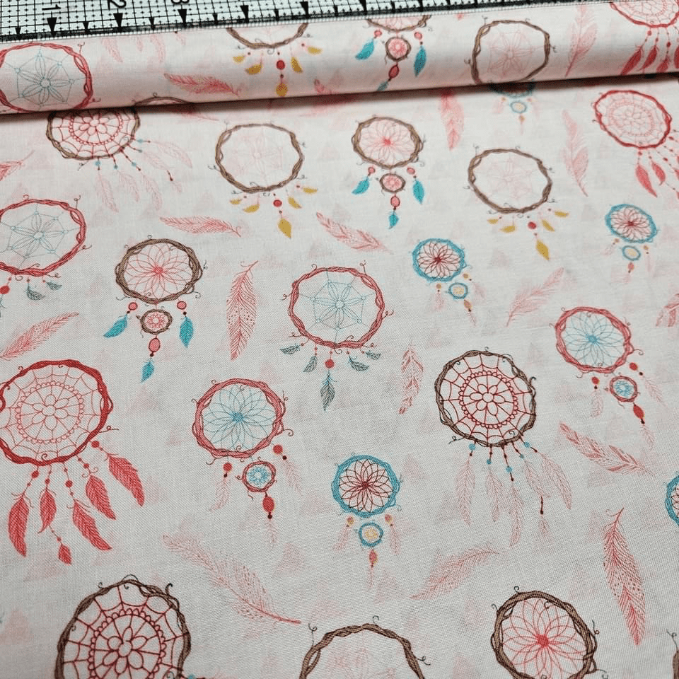 Studio E - Dream Catchers Pink 100% Cotton Fabric