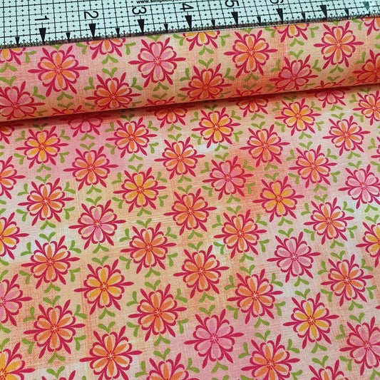 Studio E - Jardiniere Blossoms Tossed Pink 100% Cotton Fabric