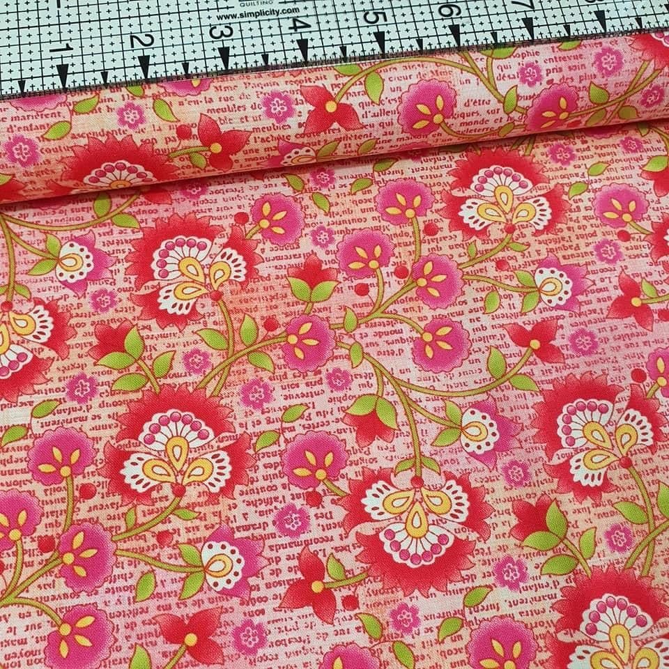 Studio E - Jardiniere Paisley Orange 100% Cotton Fabric