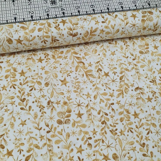 Studio E - Snowy Magic Tonal Cream 100% Cotton Fabric