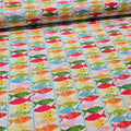 Studios E - Ocean State by Pam Vale Fish 100% Cotton Fabric - Crafts and Quilts