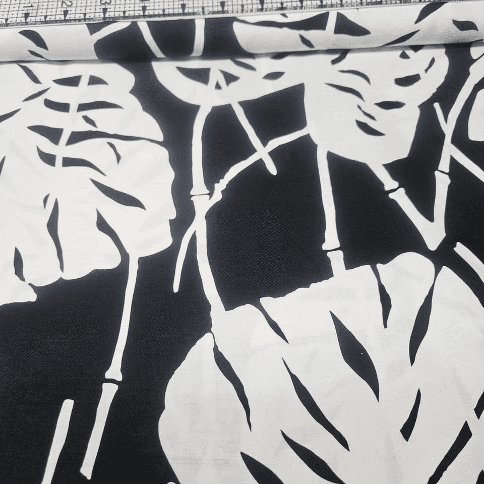 Timeless Treasures - Vise Versa White on Black 100% Cotton Fabric