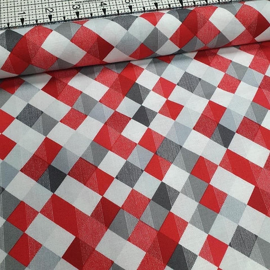 Wilmington Prints - Cherry Pop by Amy Shaw 90377 Diamonds 100% Cotton Fabric