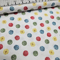 Windham Fabrics - Knit n Purl Knitting Yarn White 51608-2 100% Cotton Fabric