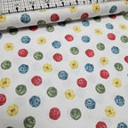 Windham Fabrics - Knit n Purl Knitting Yarn White 51608-2 100% Cotton Fabric
