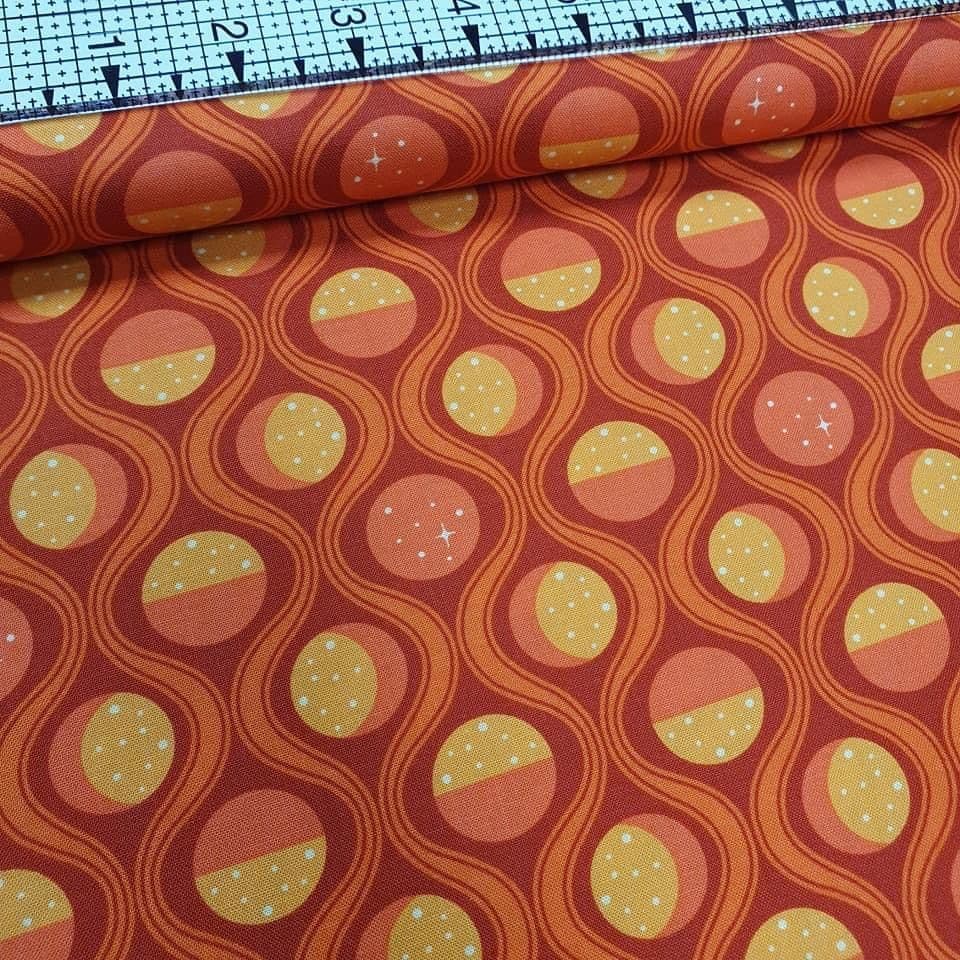 Windham Fabrics - Lina Sol by Felice Regina Orange 41878-3 100% Cotton Fabric