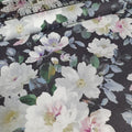Windham Fabrics - Primrose Grey 100% Cotton Fabric - Crafts and Quilts