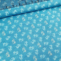 Windham Fabrics - Tall Ships Anchors Blue 100% Cotton Fabric - Crafts and Quilts