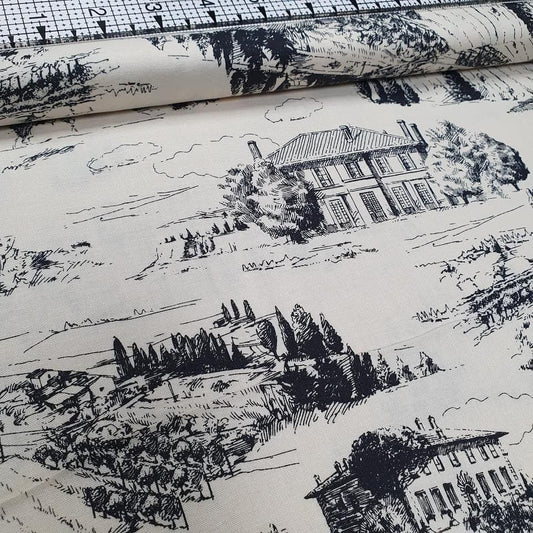 Windham Fabrics - Wine and Cheese French Chateau Toile 100% Cotton Fabric