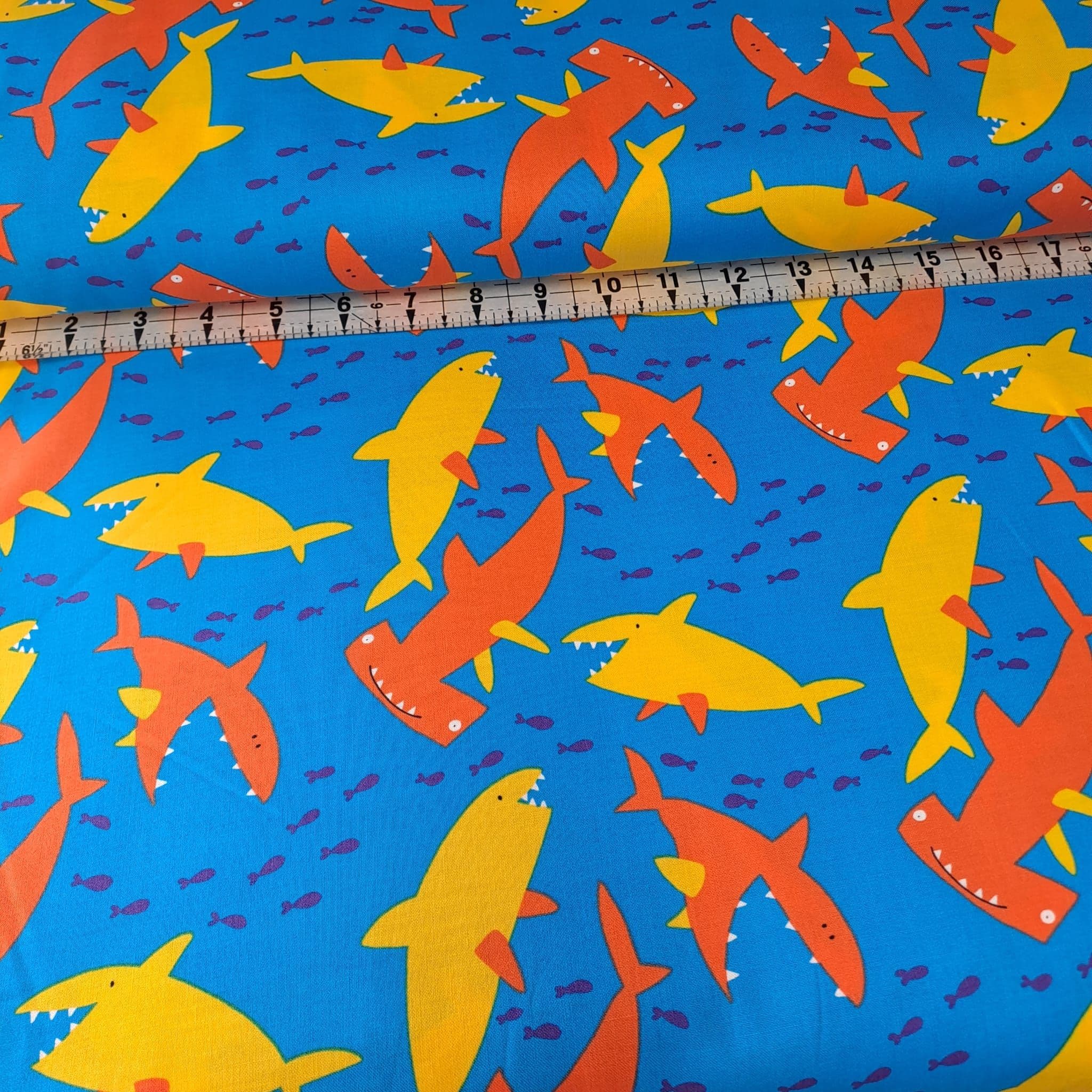 Free Spirit - Sharks 100% Cotton Fabric