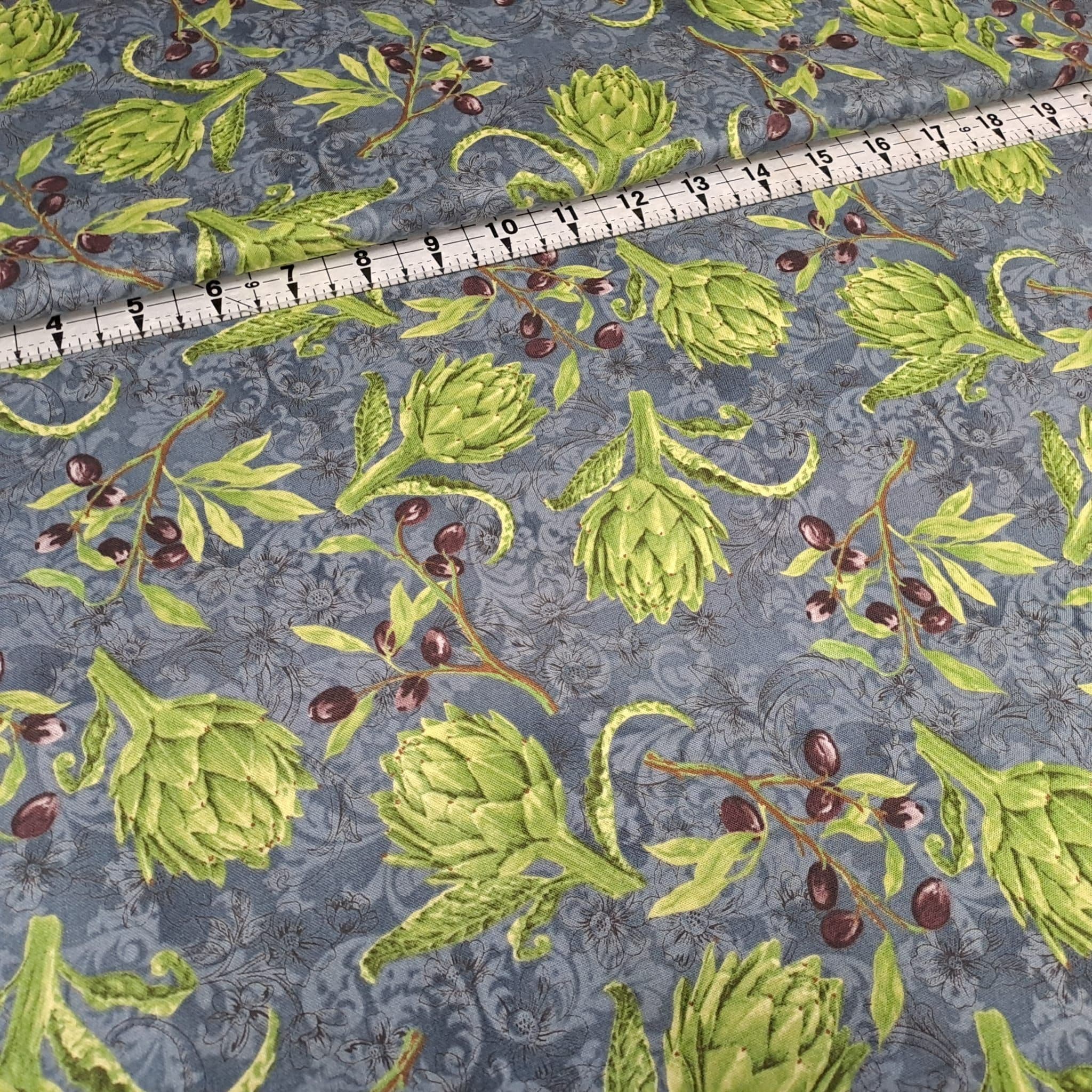 Hoffman - Rustic Vineyard Artichokes 100% Cotton Fabric