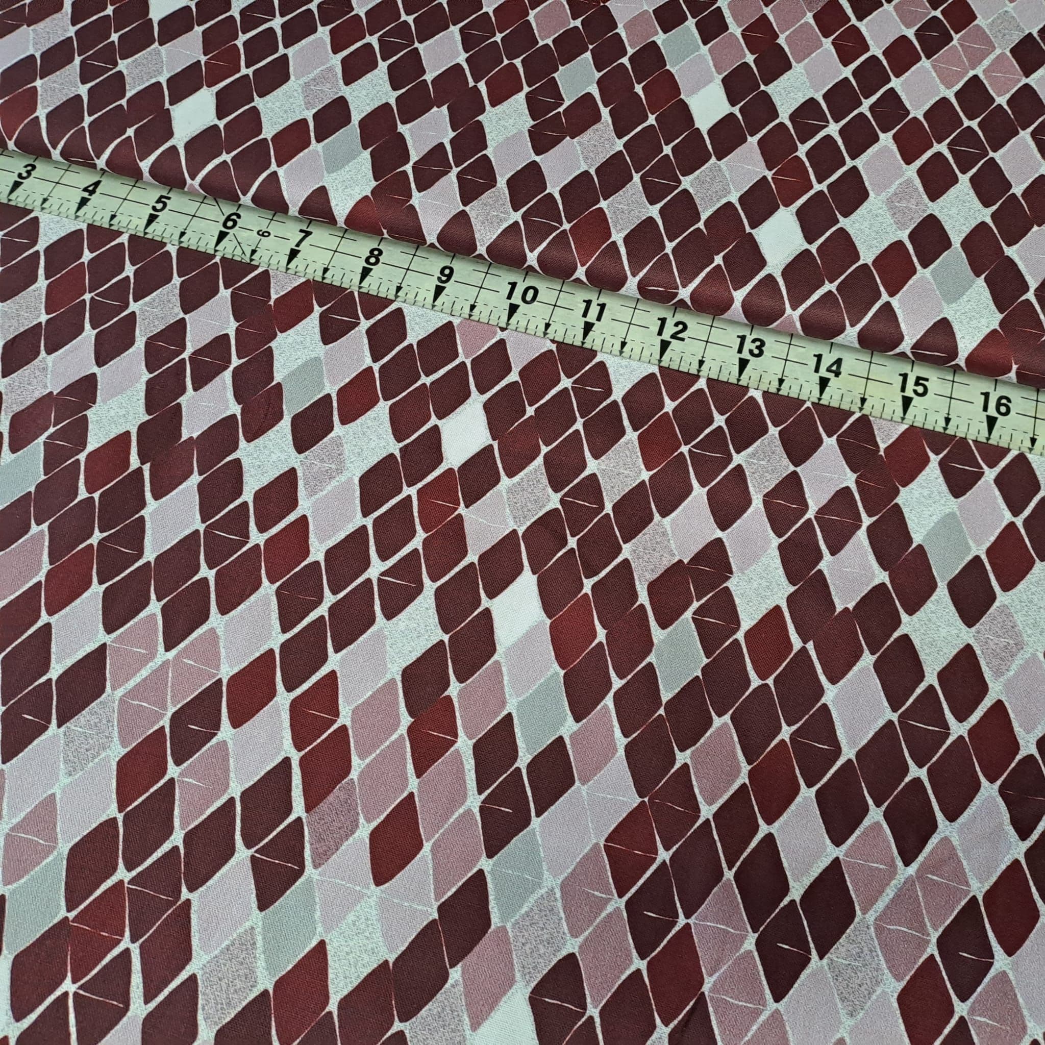 Stof - Cosy Minds Burgundy 100% Cotton Fabric
