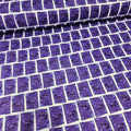 Stof - Murano Purple Square 100% Cotton Fabric - Crafts and Quilts