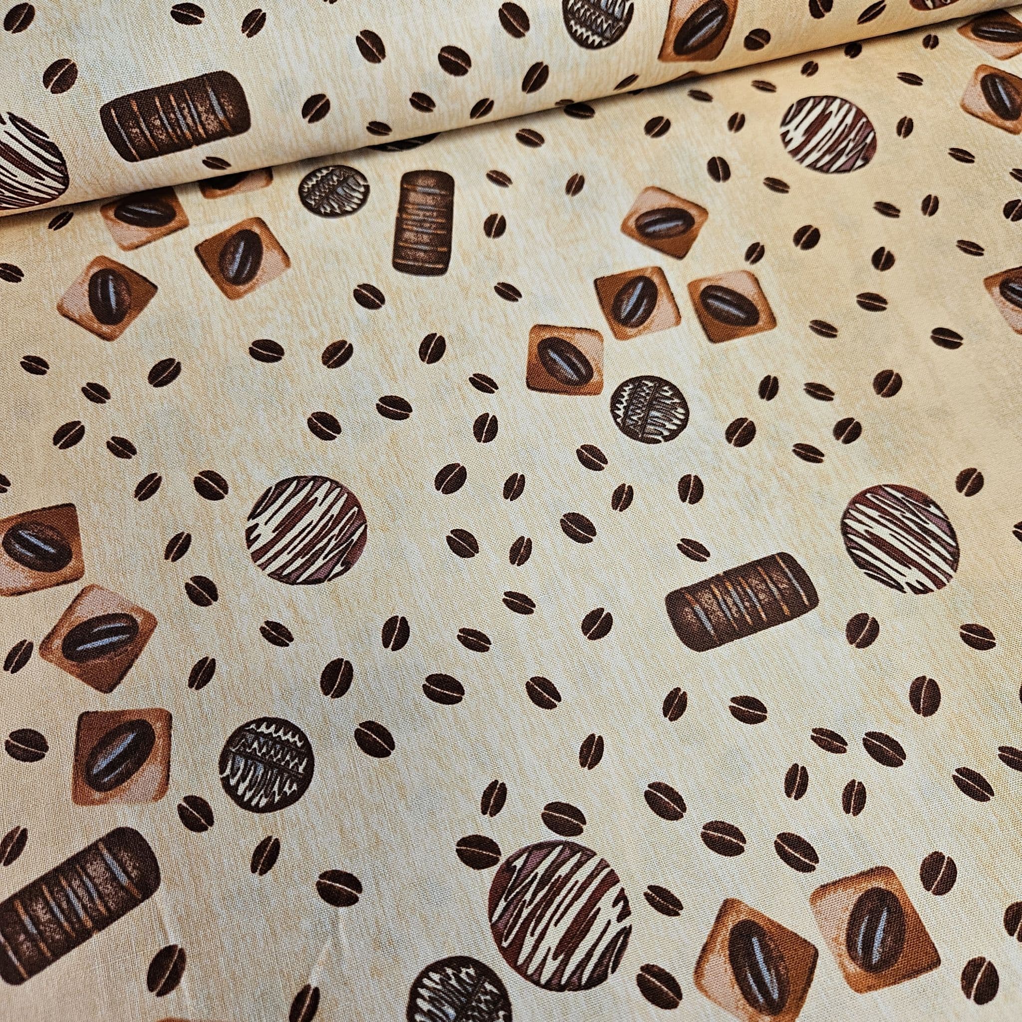 Stof - Take a Break Beige 100% Cotton Fabric