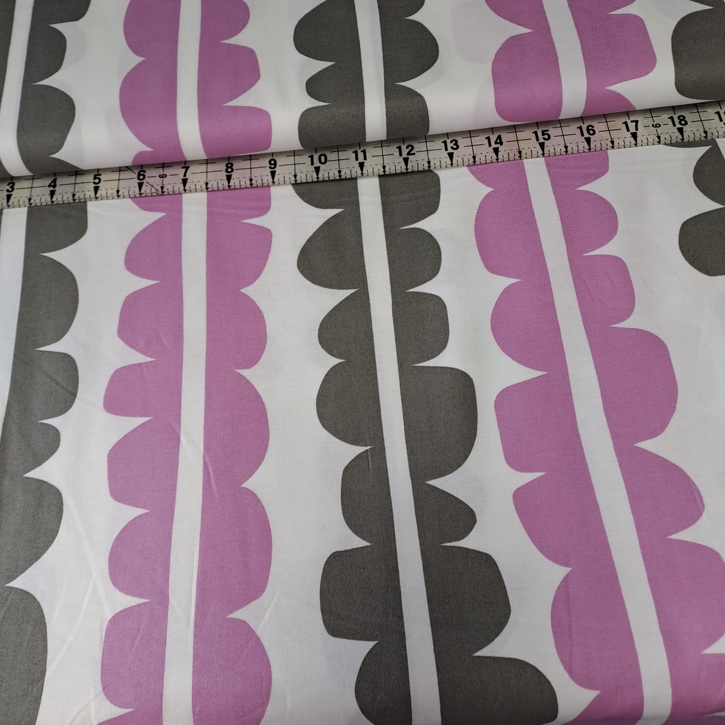 Yard Sale - Windham Fabrics - Echo Pink Grey 100% Cotton Fabric